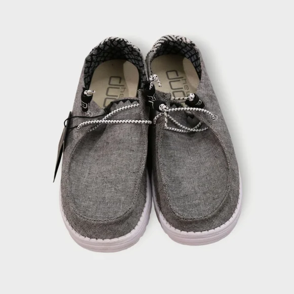 NWT! Hey Dude Wendy Chambray Woven Onyx Size US 9 New With Box - Picture 2 of 8